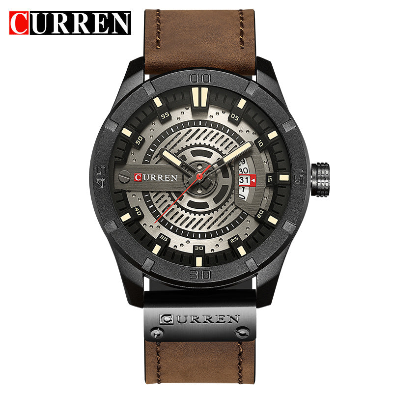 2018 Luxury Brand CURREN Men Military Sports Watches Men's Quartz Date Clock Man Casual Leather Wrist Watch Relogio Masculino - testgreenapp