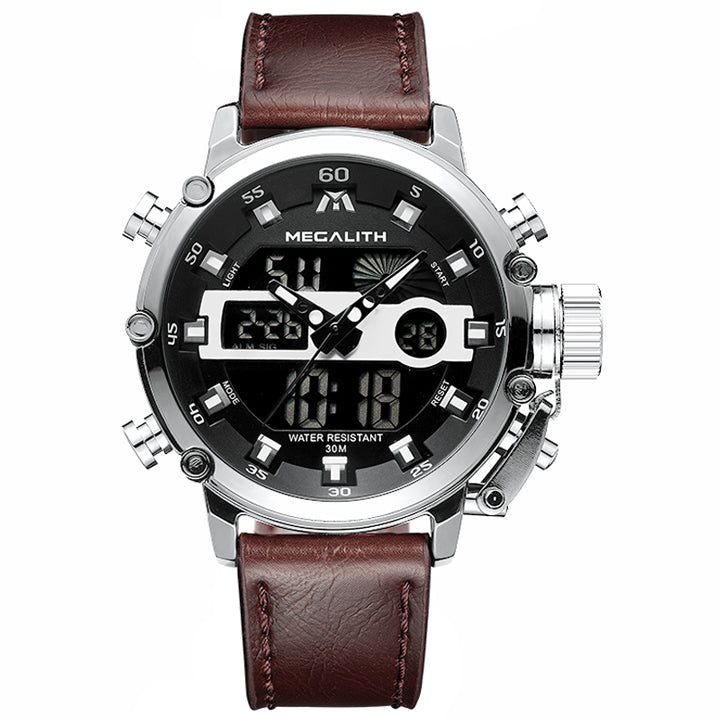 MEGALITH Fashion Men's LED Sport Quartz Watch Men Multifunction Waterproof Date Luminous Wrist Watches Men Clock Horloges Mannen - testgreenapp