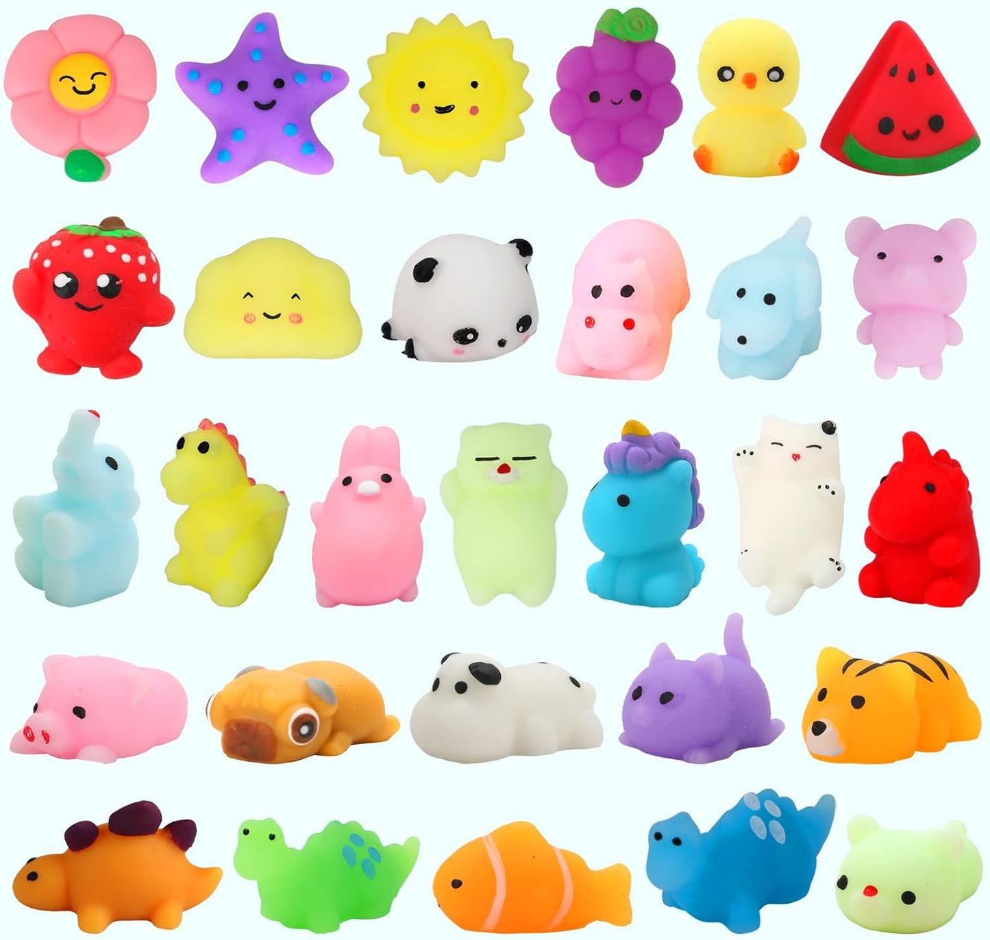 30 Pack Squishy Toys, Kawaii Squishies Party Favors for Kids