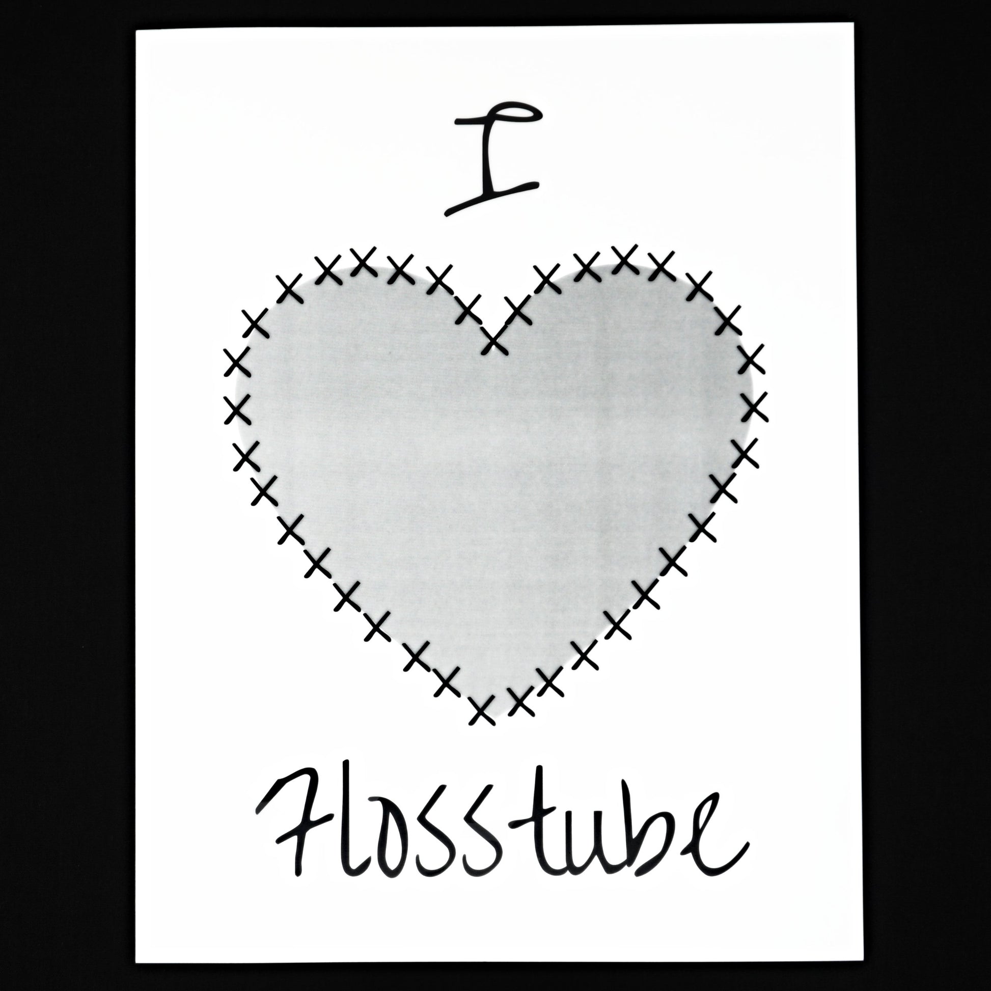 I Heart Flosstube Poster - testgreenapp